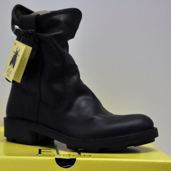 FLY LONDON NOTA LTHR BOOTS DIESEL US 8.5/9 EU 40 - Picture 1 of 8